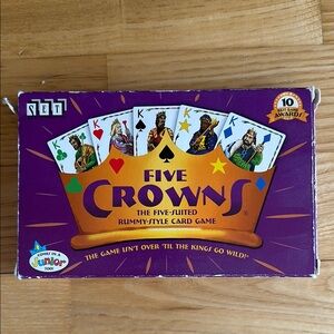 Purple Five Crowns Card Game